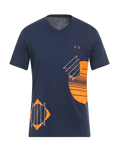 ARMANI EXCHANGE T-shirt Blu navy 100% Cotone