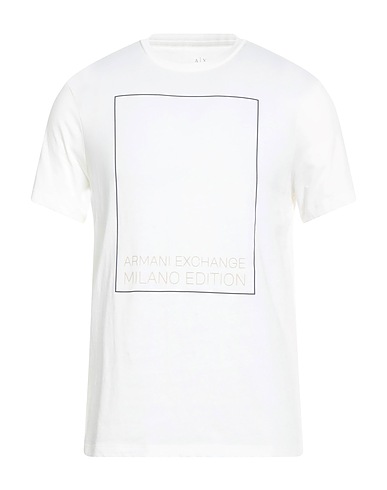 ARMANI EXCHANGE T-shirt Off white 100% Cotone