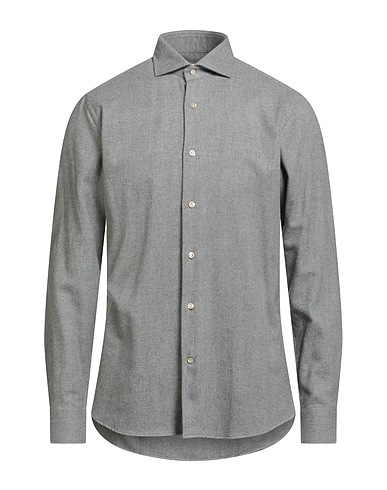 GUGLIELMINOTTI Patterned shirt Grey 100% Cotton
