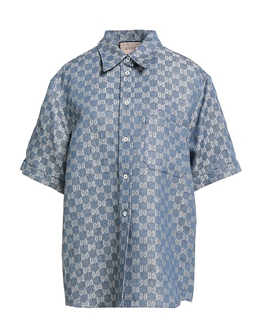 GUCCI Jeanshemd Blau 100% Leinen