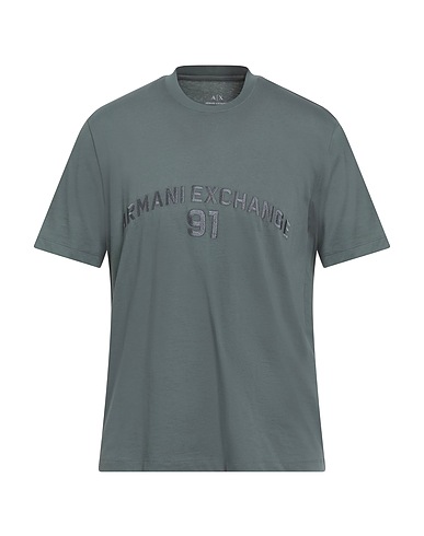 ARMANI EXCHANGE T-shirt Sage green 100% Cotton