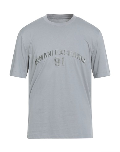 ARMANI EXCHANGE T-shirt Grigio chiaro 100% Cotone
