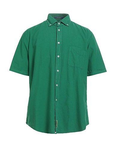 B.D.BAGGIES Solid color shirt Green 100% Cotton