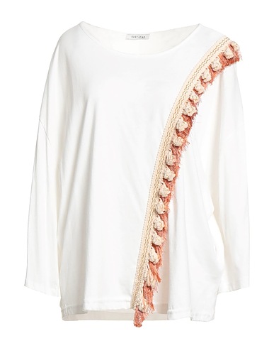 SUSY-MIX Oversize-T-Shirt SUSY STAR BY SUSY-MIX White 100% Cotton