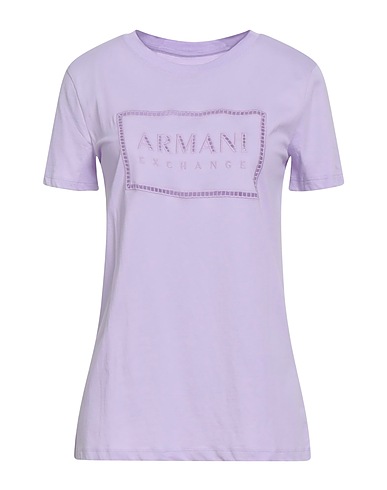 ARMANI EXCHANGE T-shirt Lilla 100% Cotone