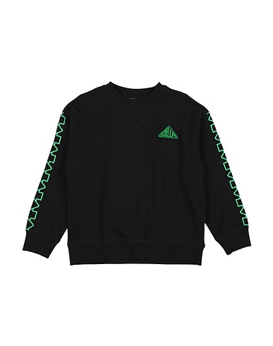 STELLA McCARTNEY KIDS Sweatshirt Black 99% Cotton, 1% Elastane, Rubber