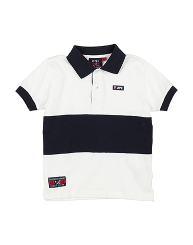 ASPEN POLO CLUB ポロシャツ ホワイト コットン 95% / ポリウレタン 5%