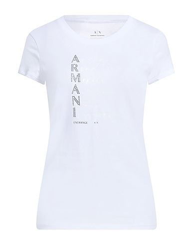 ARMANI EXCHANGE T-shirt Bianco 100% Cotone