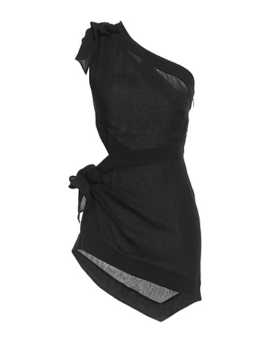 PUCCI One-shoulder top Black 100% Silk