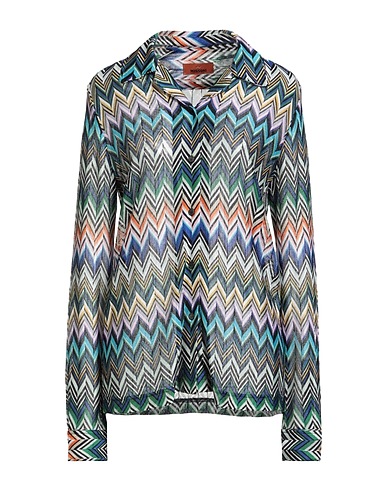 MISSONI Patterned shirts & blouses Blue 100% Viscose