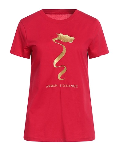 ARMANI EXCHANGE T-shirt Red 100% Cotton