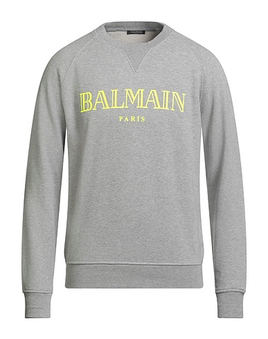 BALMAIN Sweatshirt Light grey 100% Cotton, Elastane