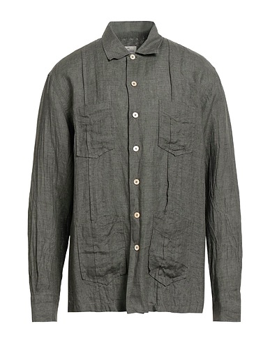ALESSANDRO GHERARDI Linen shirt Military green 100% Linen