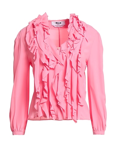 MSGM Shirts KIDS 69% Acetate, 31% Silk