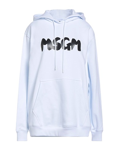 MSGM Hooded track jacket  White 100% Cotton