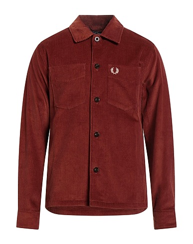 FRED PERRY Hemden Braun 100% Baumwolle