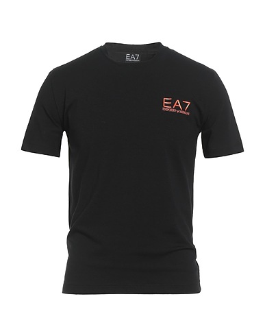 EA7 Basic T-Shirt Black 92% Cotton, 8% Elastane