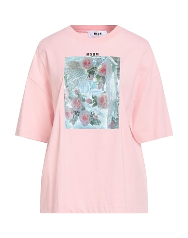 MSGM T-shirt Pink 100% Cotton