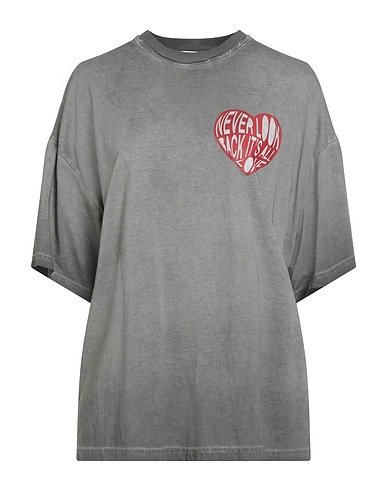 MSGM T-shirt Grigio 100% Cotone