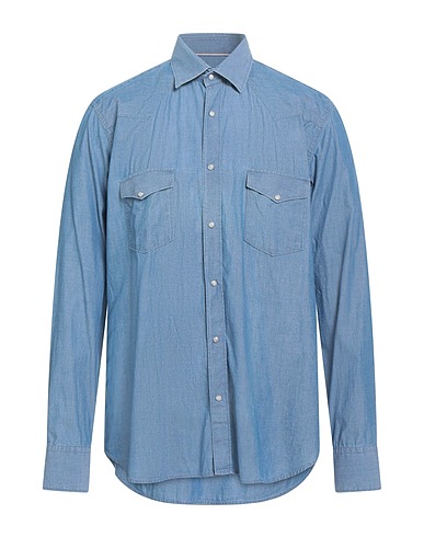 TINTORIA MATTEI 954 Denim shirt Blue 100% Cotton
