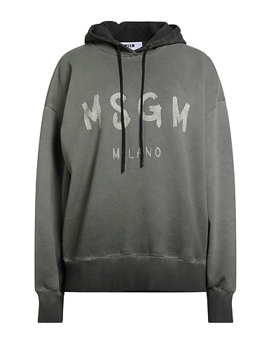 MSGM Hooded track jacket  Grey 100% Cotton