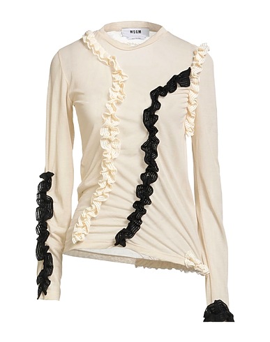 MSGM T-shirt Ivory 70% Cotton, 30% Polyamide