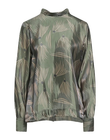 MAISON LAVINIATURRA Top Military green 62% Silk, 38% Polyester
