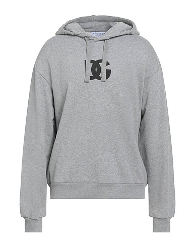 DOLCE&GABBANA Hooded sweatshirt Grey 100% Cotton