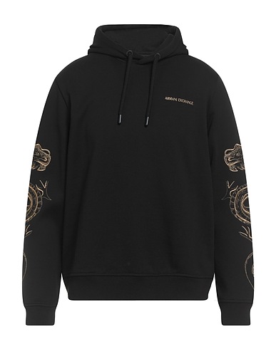 ARMANI EXCHANGE Hooded sweatshirt Black 100% Cotton