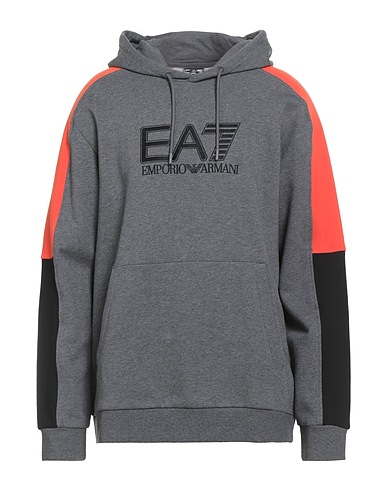 EA7 Hooded sweatshirt Grey 85% Cotton, 15% Polyester, Elastane