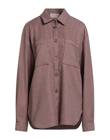 KAOS JEANS Solid colour shirts & blouses Taupe 100% Polyester