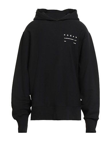 HOGAN Hooded track jacket  Black 100% Cotton