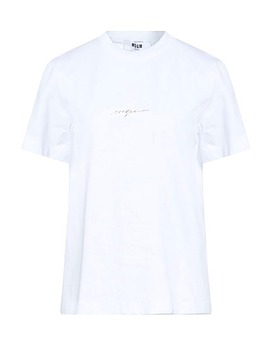MSGM T-shirt White 100% Cotton