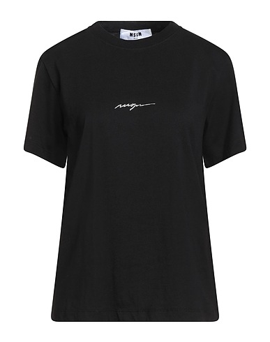 MSGM T-shirt Nero 100% Cotone
