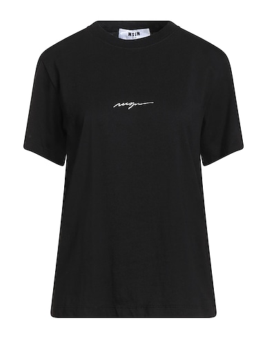 MSGM T-shirt NERO 100% Cotton