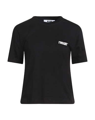MSGM Basic T-Shirt Black 100% Cotton