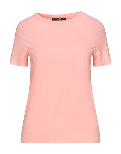 WEEKEND MAX MARA Basic T-Shirt Light pink 94% Cotton, 6% Elastane
