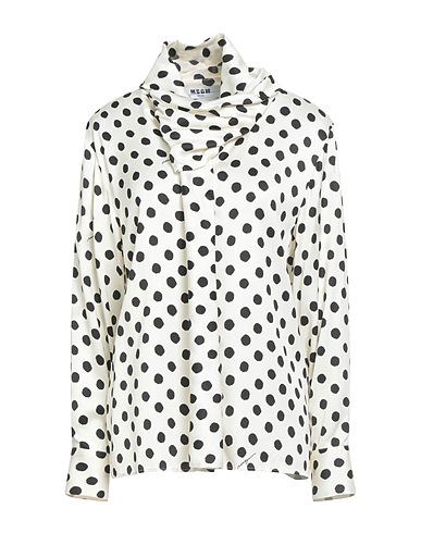 MSGM Patterned shirts & blouses Cream 100% Viscose