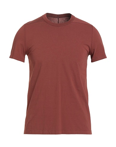 RICK OWENS Basic T-Shirt Brown 100% Cotton