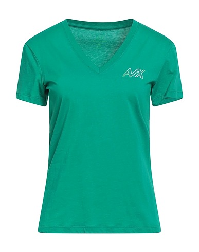 ARMANI EXCHANGE Basic T-Shirt Emerald green 100% Cotton