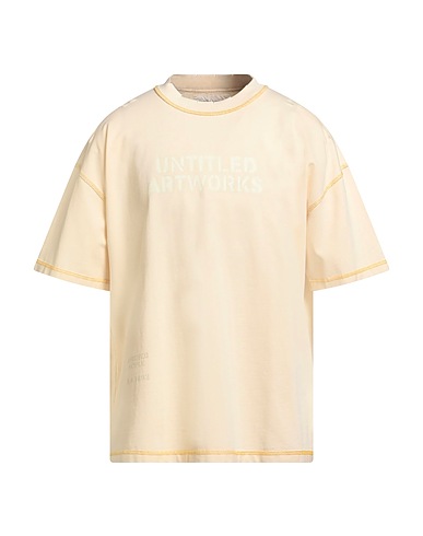 UNTITLED ARTWORKS T-shirt Beige 100% Cotton