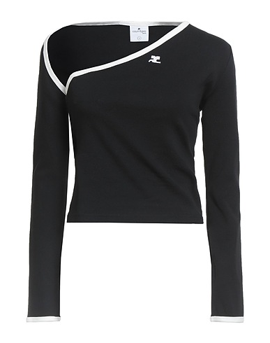 COURRÈGES T-shirt Black 100% Cotton