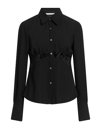 MAISON LAVINIATURRA Solid colour shirts & blouses Black 95% Viscose, 5% Elastane
