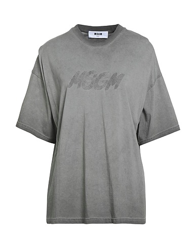 MSGM T-shirt Grey 100% Cotton