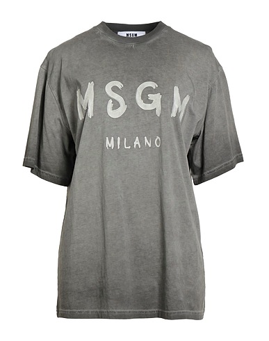 MSGM T-shirt Grey 100% Cotton