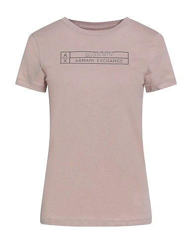 ARMANI EXCHANGE T-shirt Nocciola 100% Cotone