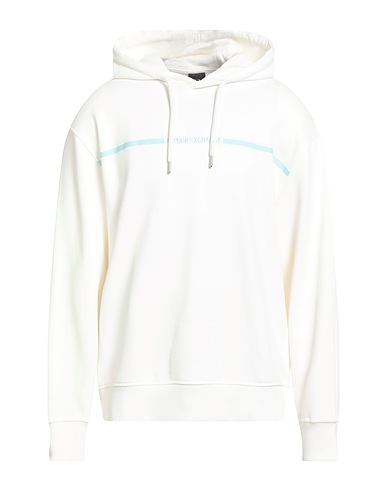 ARMANI EXCHANGE Felpa Off white 100% Cotone, Elastan