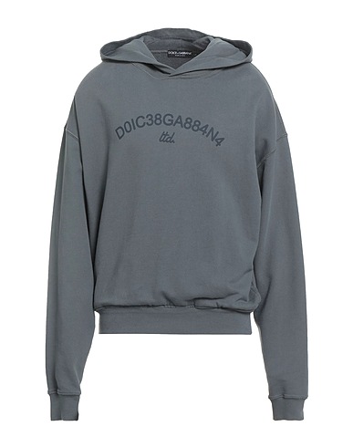 DOLCE&GABBANA Hooded track jacket  Lead 100% Cotton