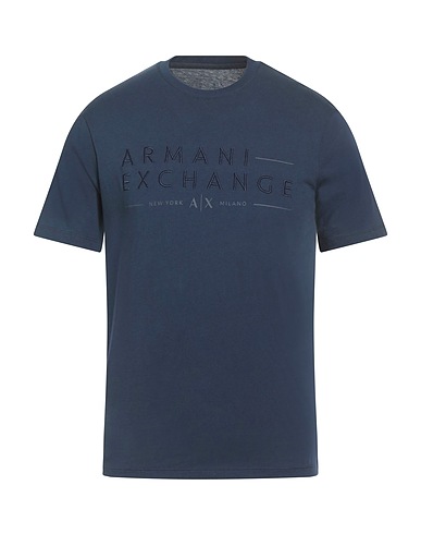 ARMANI EXCHANGE T-shirt Midnight blue 100% Cotton