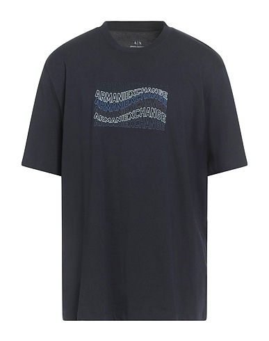 ARMANI EXCHANGE Ｔシャツ ミッドナイトブルー コットン 100%